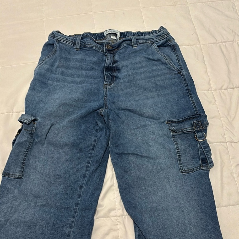 Cargo Wide Length Jeans